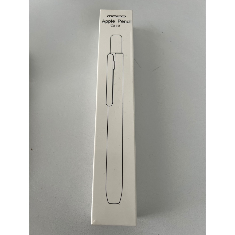 MoKo ZDSS Case for Apple Pencil 1st Gen White Protective Holder with Clip